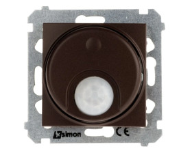 Simon 54 Łącznik z czujnikiem ruchu i zabezpieczeniem 20-500W brąz mat DCR11T.01/46