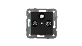Panasonic Novella Gniazdo Tv-Sat-R Końcowe Czarne 92105541M