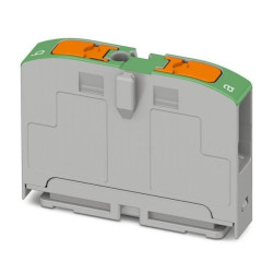 Blok rozdzielczy PTVFIX 2X2,5 GN, zielone złącze przemysłowe - 2 punkty przyłączeniowe o przekroju 2,5mm2 /30szt./