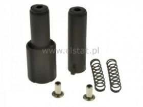 Oprawka bezp, 5x20 czarna bez przewodów