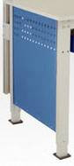 Manuflex LZ3340.5012 ESD Panel boczny DO uniwersalnego stołu roboczego ESD Ergo & Ergo K+E, szer. X wys. 606 x 538 mm, d