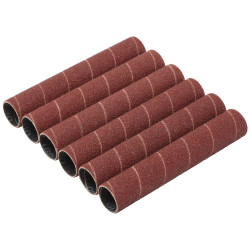 Draper 08402 Aluminium Oxide Sanding Sleeves, 19 x 115mm, 80 Grit (Pack of 6)