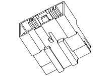 Złącze samochodowe 16-pinowe Molex 2-rzędowe Męski 7A Montaż na kablu Połączenie zagniatane Obudowa zagniatana