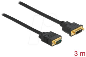 86758 Cable DVI 24+5 female to VGA male 3 m