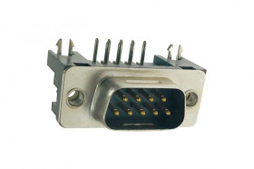 Wtyk DB9 męski kątowy do druku