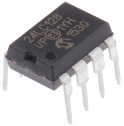Pamięć szeregowa EEPROM Otwór przezierny 128kbit 8-pinowy PDIP 16K x 8 bitów
