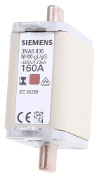 Bezpiecznik NH 160A 500V ac NH00 gG Siemens
