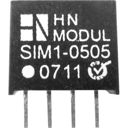 HN Power SIM1-1205-SIL4 DC/DC Converter 12V DC In, 5V DC Out 200mA