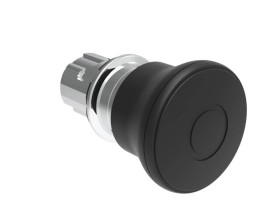 Metalowy przycisk grzybkowy odblokowanie przez pociągnięcie fi40mm normalne zatrzymanie Czarny LPSB6742