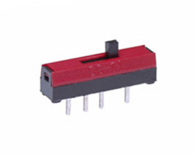 Przełącznik suwakowy, montaż PCB, 30V dc, 100 mA, -15 → +60°C, NKK Switches
