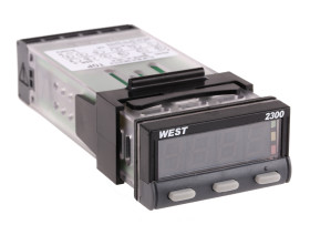 Regulator temperatury PID panelowy West Instruments Uz: 100 V ac, 240 V ac wyjście Przekaźnik 2-wyjściowy 49 x 25mm