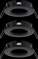 92481 Installation frame for recessed spotlights, max. 3x10 W, round,