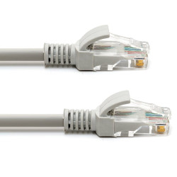 Kabel LAN kat.5e UTP 3m szary /czarny NEPOWER CCA Patchcord