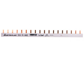 Szyna prądowa typu PIN 1P 16mm2 100A 18 pinów IZS16/1F/18 45.238