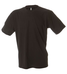 T-shirt, Czarny, Bawełna 100%, L, Krótki