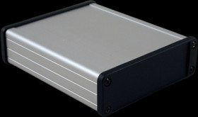 Aluminum enclosure, (L x W x H) 120 x 104 x 32 mm, natural, IP65, 1457L1201