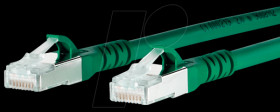 1308457055-E Patch cord RJ45 Cat.6A AWG26 S/FTP LSHF 7.0 m green