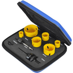 Faithfull FAIHSKIT Professional Holesaw Kit, 9 Piece