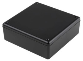 Obudowa Czarny, 125 x 125 x 45mm, RS PRO