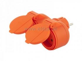 Rozgałęźnik R-270P 2GN IP44 + 0