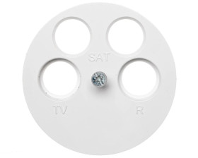 Berker R.1/R.3 Element centralny do gniazda antenowego 4-wyjściowego biały 14842089