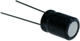 Electrolytic capacitor, 100 µF, 40 V (DC), -10/+50 %, radial, pitch 5 mm, Ø 10 mm, E-KM3438
