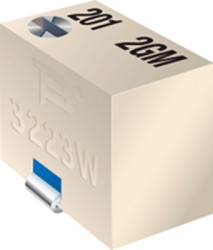 Cermet trimmer potentiometer, 11 turns, 100 kΩ, 0.125 W, SMD, on top, 3223W-1-104E