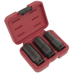 Sealey SX319 Weighted Impact Socket Set 1/2&quot;Sq Drive 3pc