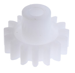 Koło zębate walcowe l.zębów: 15 0.8 POM śr. otworu: 3mm śr. piasty: 6mm