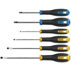 Hultafors 444415 Pozidriv &amp; Slotted Screwdriver Set, 6 Piece