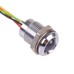 Q14P5CZZRYG24E-SP Red / Green / Yellow Prominent 14mm 24VDC LED Panel Indicator IP67 APEM