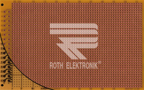 RE521-HP Prototyping board, FR2, spacing 2.54 mm, 32-pin, strips