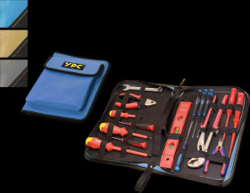 BG00017BKBU "ZipCaddy XL" tool organiser, blue-black, 31x23x5 cm