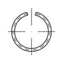 Pierścienie osadcze TOOLCRAFT 146394 DIN 7993 Średnica wewnętrzna: 23.7 mm 100 szt.