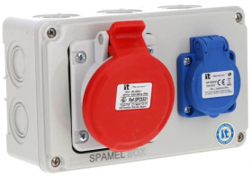 Rozdzielnica 5x16A 3x16A INA=16A IP54 SB-001705-S0010-54