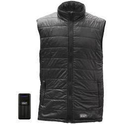 Sealey HG01KIT 5V Heated Puffy Gilet with Power Bank 10Ah - 44&quot; to 52&quot; Chest