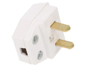 Wtyczka kątowa 24V z płaskimi bolcami 10A 2P 96-000-10\P01