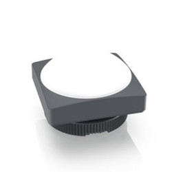 Soczewki do wskaźników, Biały, Kwadratowy, długość: 22.3mm