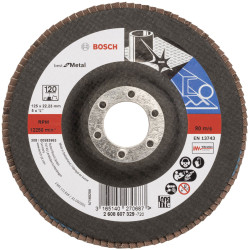 Bosch 2608607329 X571 Flap Disc Metal 125mm Durable Zirconium Oxide