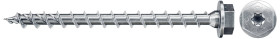 Fischer 566377 PowerFast II Wkręt do drewna z łbem sześciokątnym 10 mm 100 mm Wewnętrzna ząbkowana stal cynkowany galwan