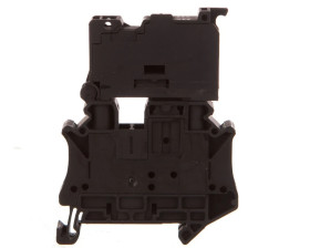 Złączka szynowa z bezpiecznikiem 6,3x32 2-przewodowa 6mm2 czarna LED 24V /ACDC UT 6-HESILED 24 3046414 /50szt./