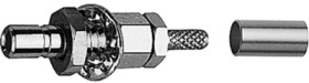 SSMB plug 50 Ω, KX-21A, RG-178B/U, RG-196A/U, crimp connection, straight, 100024919
