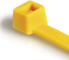 Cable tie, PA, (L x W) 210 x 4.7 mm, bundle-Ø 1.5 to 55 mm, yellow, -40 to 85 °C, 116-08014