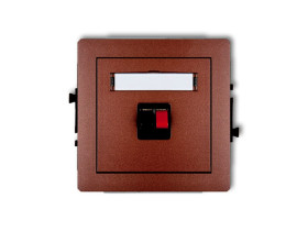 DECO Gniazdo głośnikowe pojedyncze brązowy metalik 9DGG-1 KARLIK