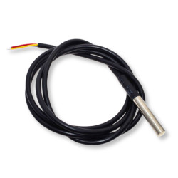 DS18B20 temperature sensor waterproof metal probe - 2m cable