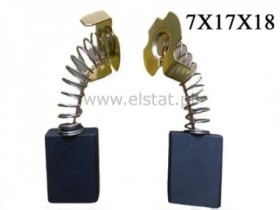 Szczotlka węglowa 7X17X18mm; blaszki fi ok.16mm