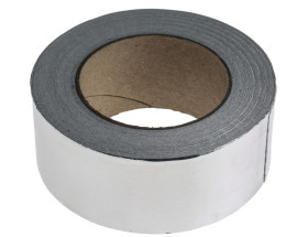 Taśma metalizowana szerokość 50mm Taśma aluminiowa grubość folii 0.04mm RS PRO wytrzymałość termiczna +110°C 3,8 N/cm