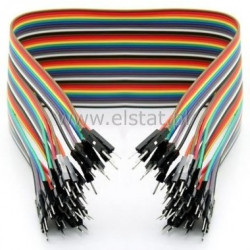 Zestaw 40szt kabli połączeniowych M-M ( 30cm)