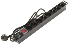Listwa zasilająca do szaf RACK 19cali PD-8/R