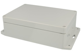 Obudowa; uniwersalna; G214MF-IP67; poliwęglan; 171mm; 121mm; 55mm; IP67; jasnoszary; z uszczelką wylewaną; z tulejkami mosiężnym